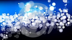 Abstract Blue Black and White Defocused Lights Background Illustrator
