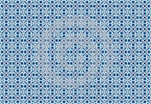 Abstract blue blocks pattern wallpaper