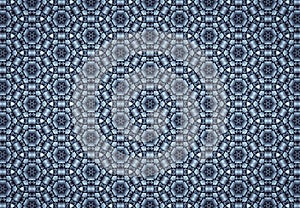 Abstract blue blocks pattern wallpaper