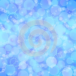 Abstract blue blur bokeh background