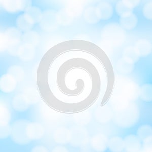 Abstract blue bokeh background