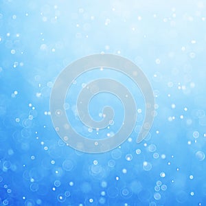 Abstract blue bokeh defocused background