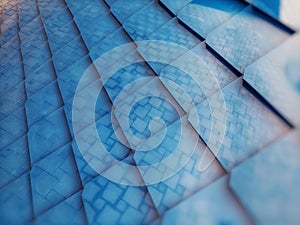 Abstract blue brick background for presentation and any design