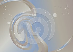 Abstract Blue and Brown Gradient Twirling Background