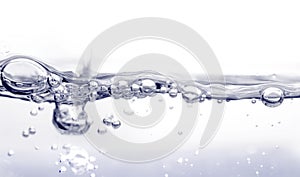 Abstract blue bubbles