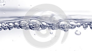 Abstract blue bubbles