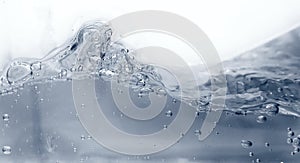 Abstract blue bubbles