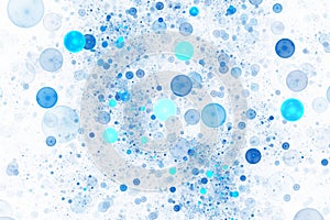 Abstract blue bubbles background