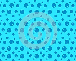 Abstract blue bubbles background