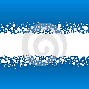 Abstract blue bubbles background