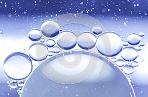 Abstract Blue Bubbles