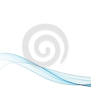 Abstract blue business technology colorful wave vector background. eps 10
