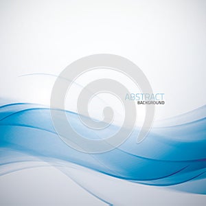 Abstract blue business wave background template ve