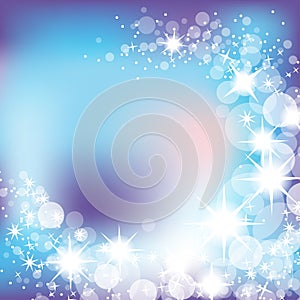 Abstract blue Christmas and New Year background