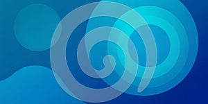Abstract blue circles background