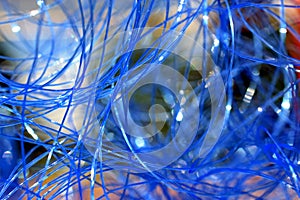 Abstract blue circles background