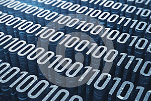 Abstract 10 blue coding backdrop. Technology and programming concept.