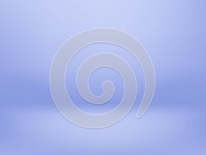 Abstract blue cold gradient background. Empty photo studio room