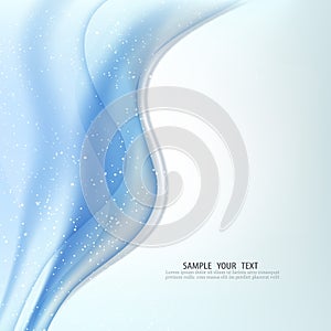 Abstract blue color modern background design