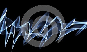 Abstract Blue color smoke.Smoke art.Abstract smoke.Puff of smoke on black.Vector smoke.Fire wave with smoke.