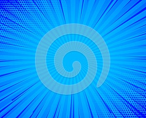 Abstract blue comic background design