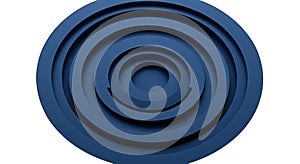 Abstract Blue Concentric Circles