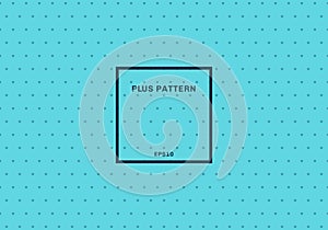 Abstract blue cross pattern seamless background. Plus sign with square frame