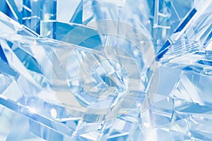 Abstract blue crystal background