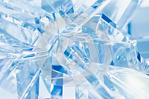 Abstract blue crystal background