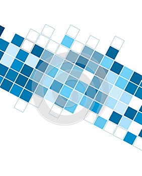 Abstract blue cubes background for designs