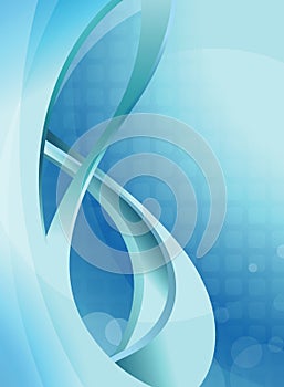 Abstract Blue Curve