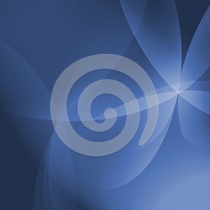 Abstract Blue Curve Vista Background