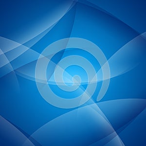Abstract Blue Curved Background