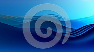 Abstract blue curvy wave background
