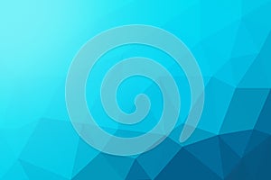 Abstract blue cyan low poly background