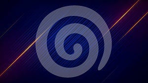 Abstract Blue Diagonal Lines Background with Dynamic Light Strea