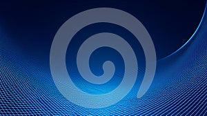 Abstract Blue Digital Grid Wave Background