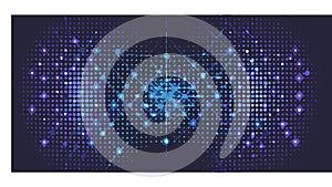 Abstract Blue Digital Network Background, vector design Generative AI