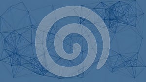 Abstract Blue Digital Network Plexus Background