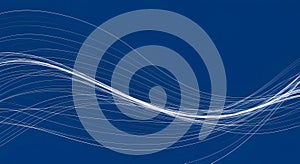 Abstract Blue Digital Wave Pattern on Dark Background for Technology Design