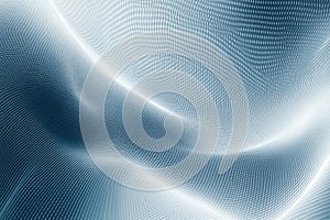 Abstract blue digital wave pattern with glowing light and intricate details