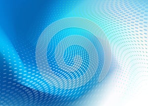 Abstract blue dot swirll overlay design Background