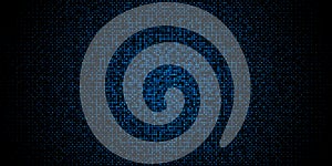 Abstract blue dotted Technology gradient background