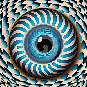 Abstract blue eye