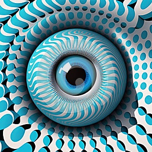 Abstract blue eye