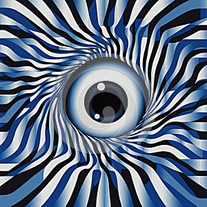 Abstract blue eye