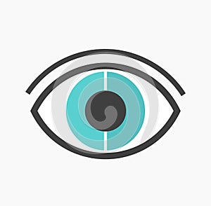 Abstract blue eye vector