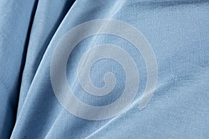 Abstract Blue Fabric Background Space for Text