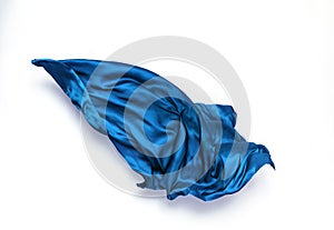 Abstract blue fabric in motion