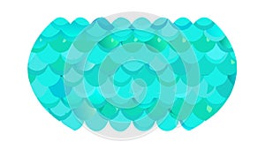 Abstract Blue Fish Scale Pattern, Marine Texture Design, vector design Generative AI